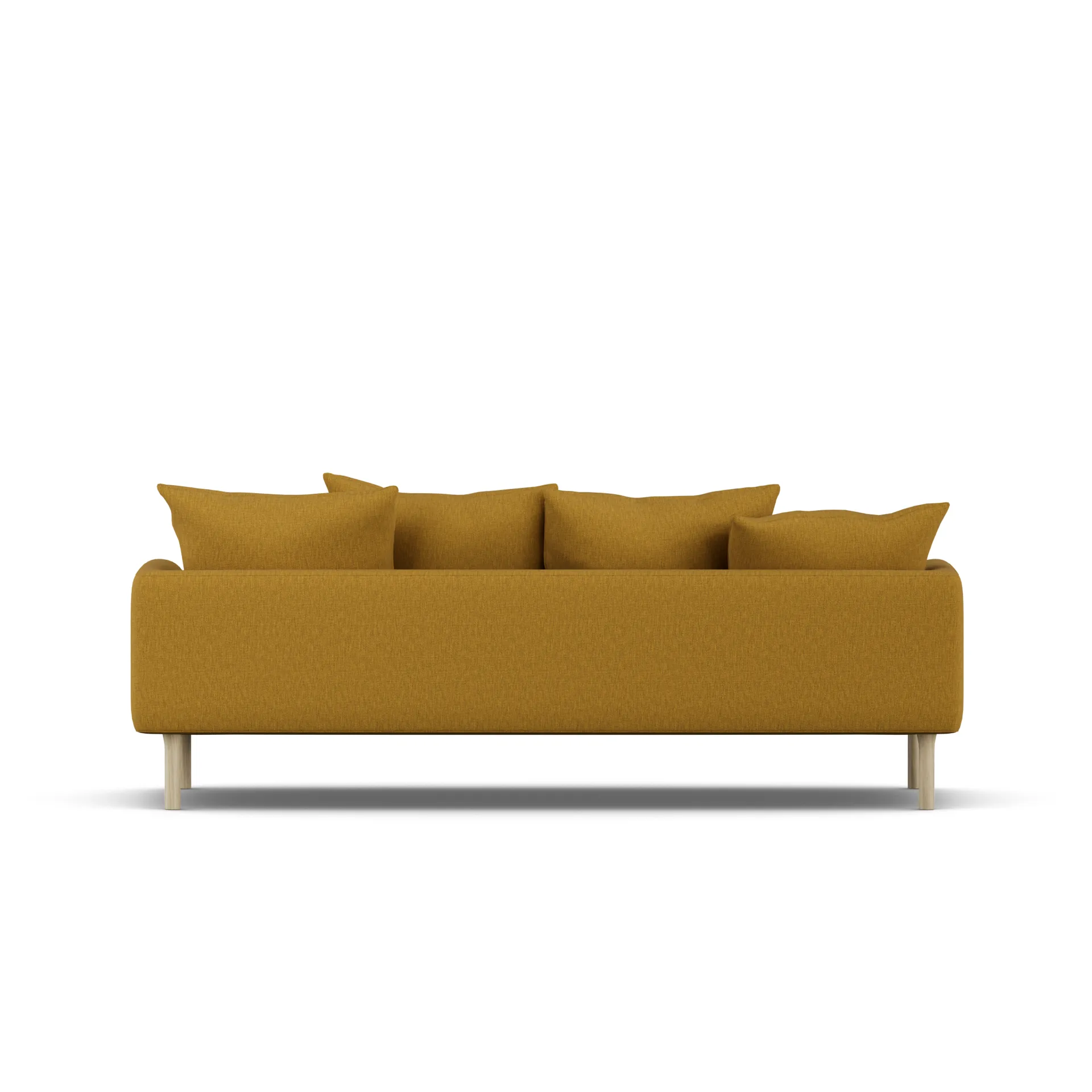 Sjövik sofa, Luiza Mustard 3972-hvidolieret eg, 3-pers. 1898