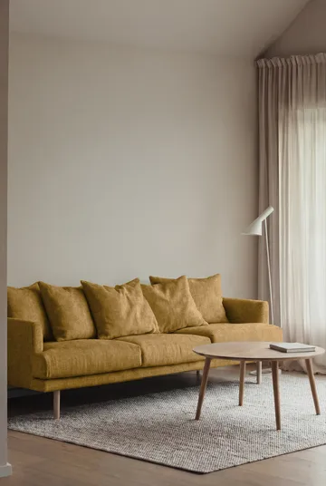 Sjövik sofa - Luiza Mustard 3972-hvidolieret eg, 3,5-pers. - 1898