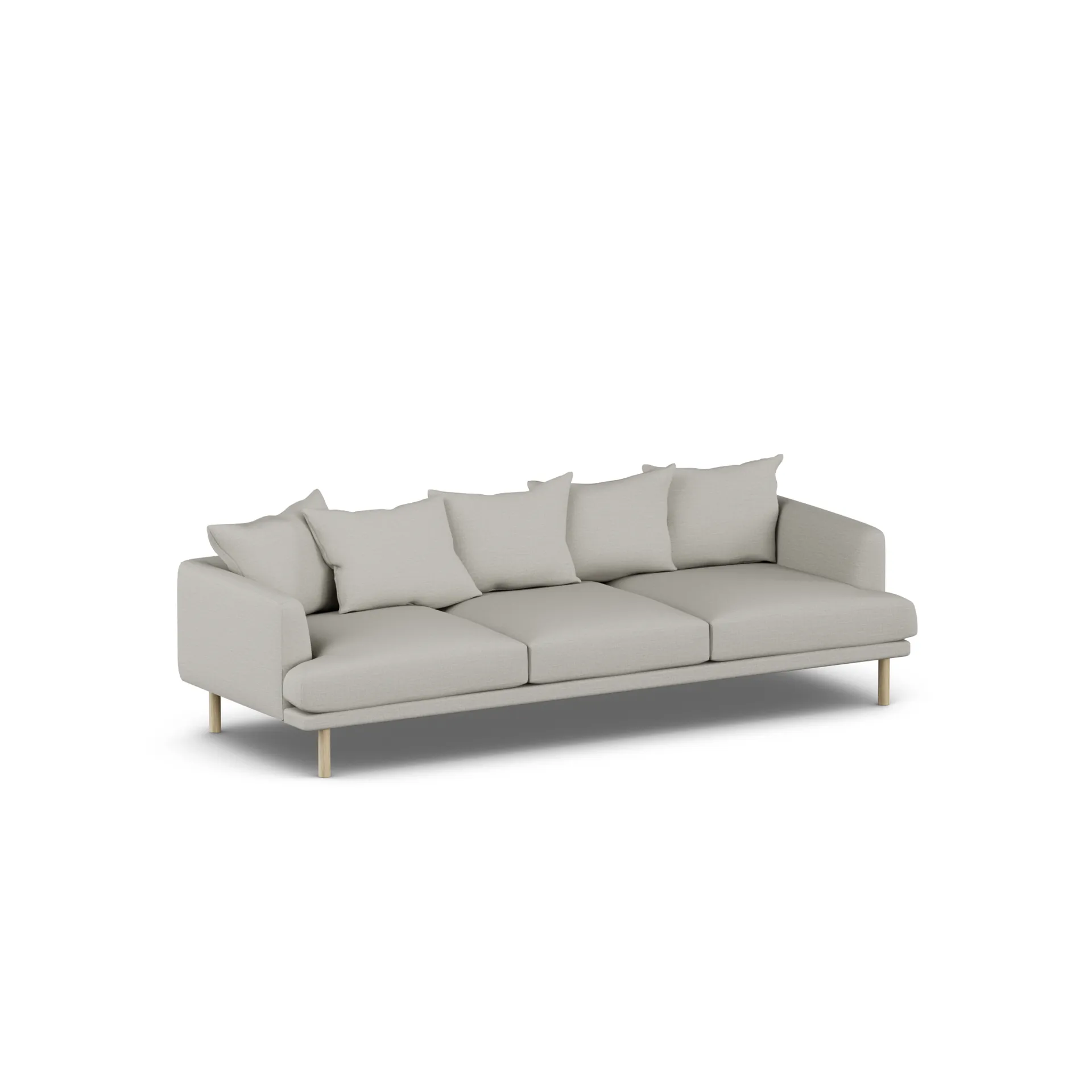 Sjövik sofa, Same Grey 6673-hvidolieret eg, 3,5-pers. 1898