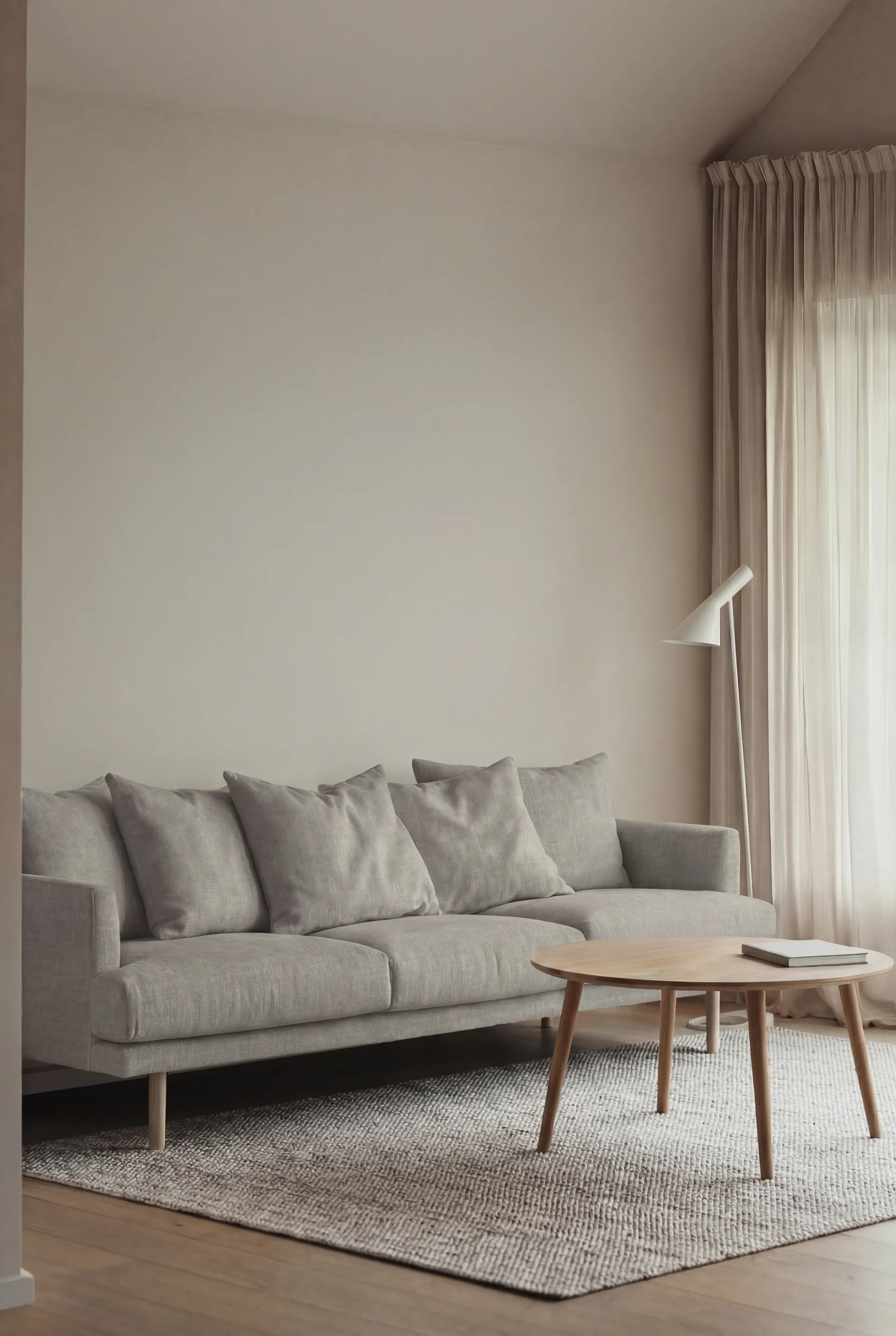 Sjövik sofa, Same Grey 6673-hvidolieret eg, 3,5-pers. 1898