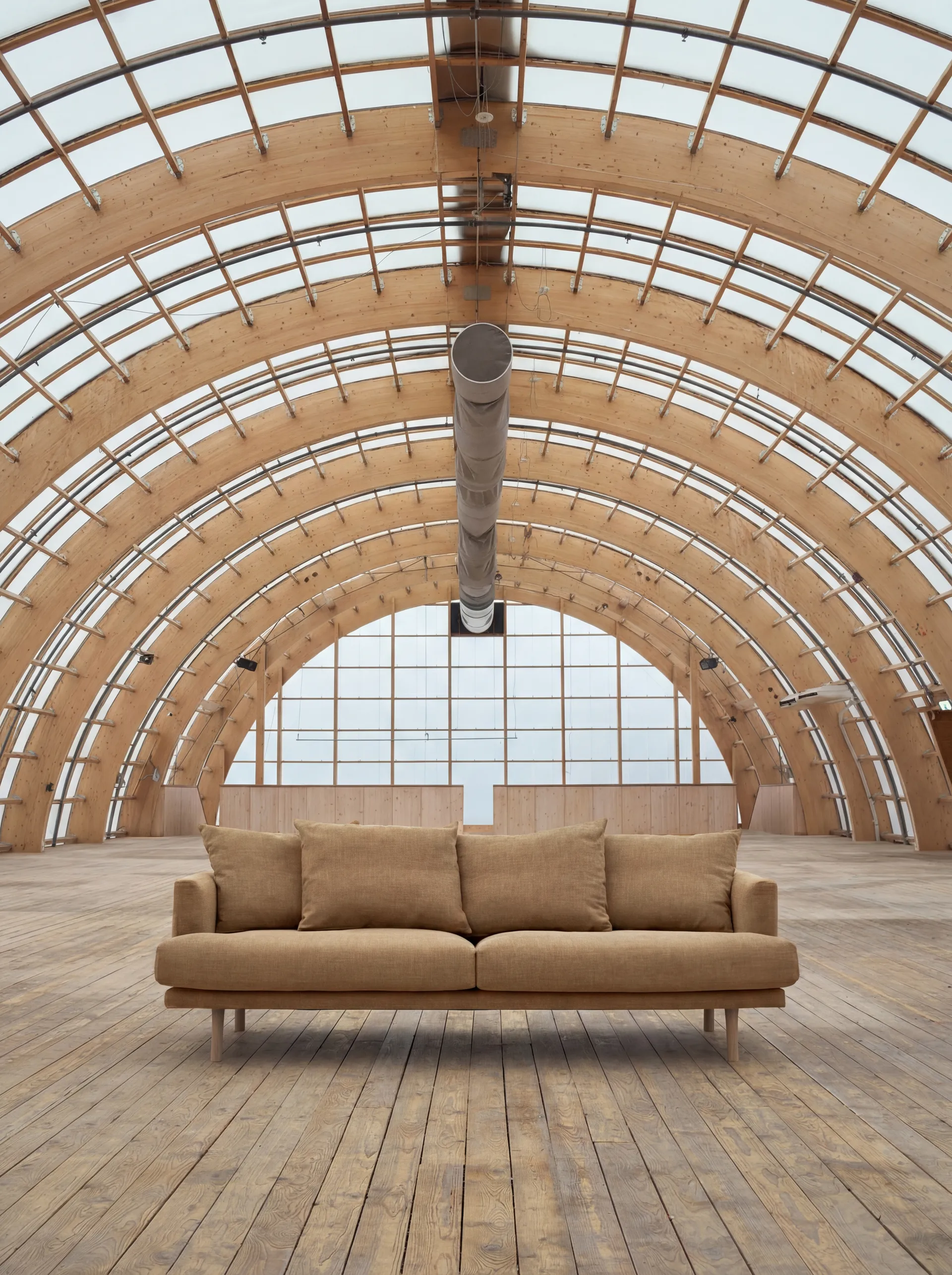 Sjövik sofa, Same Ochre 6676-hvidolieret eg, 3-pers. 1898