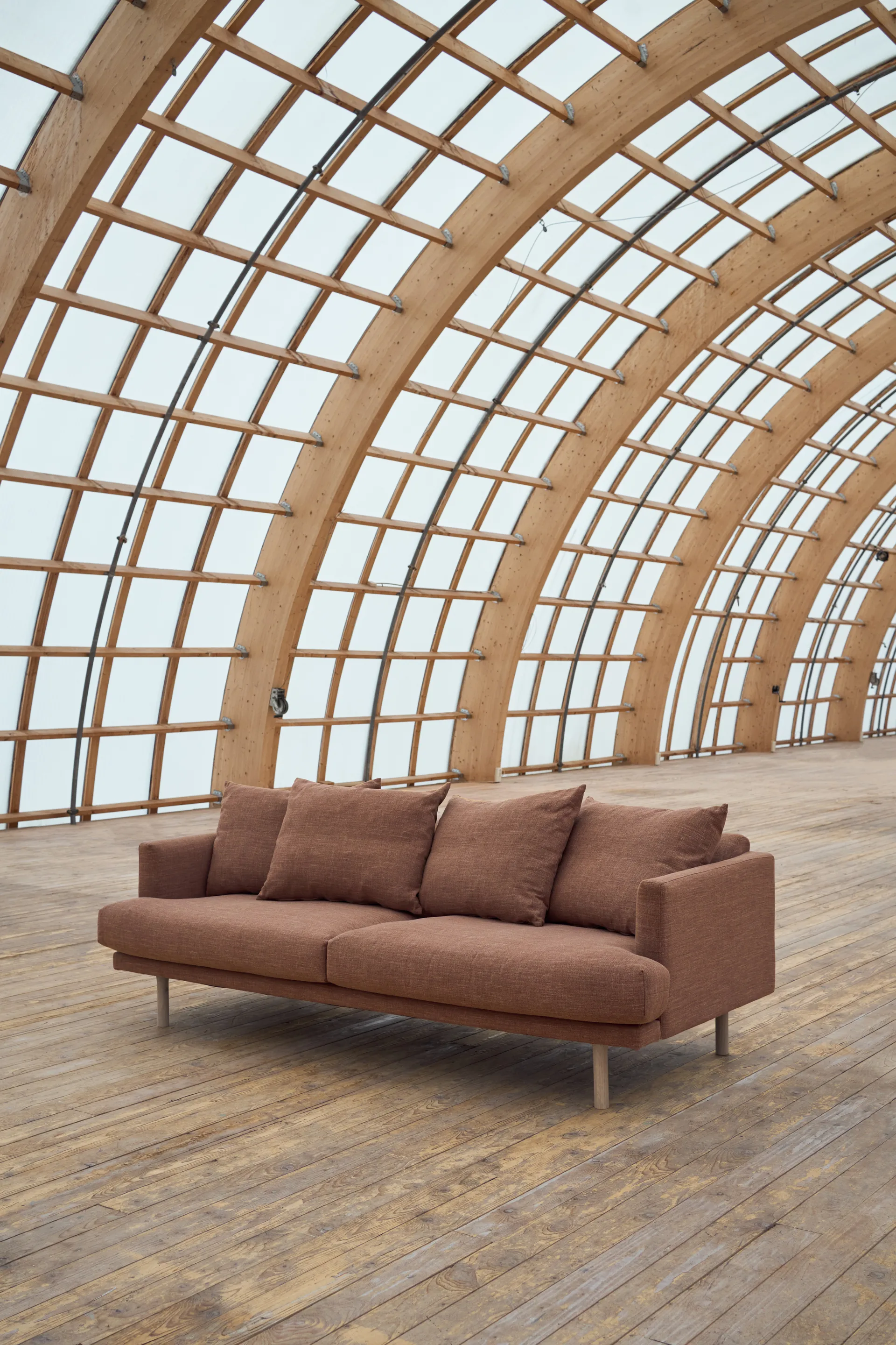 Sjövik sofa, Same Rust 6675-hvidolieret eg, 3-pers. 1898