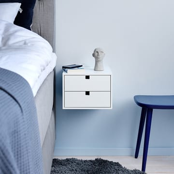 Square kabinet med skuffer - hvid - 1898
