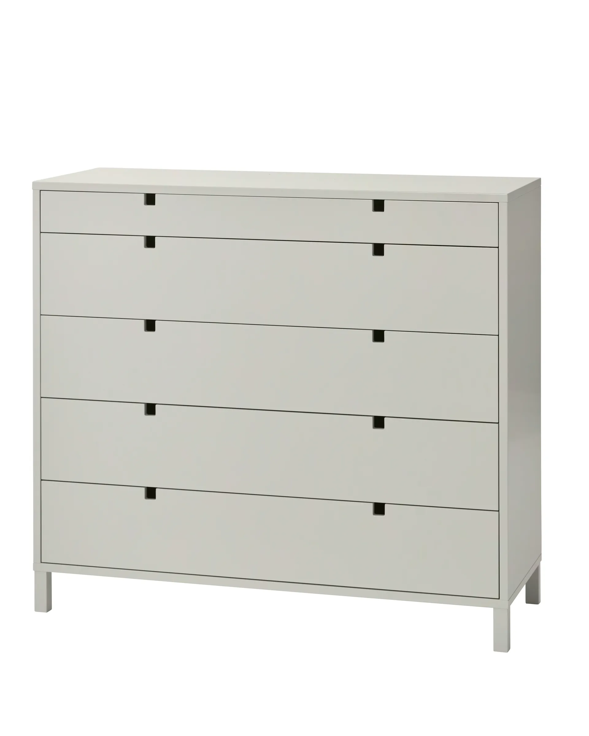 Square kommode 5 skuffer, Sand 1898