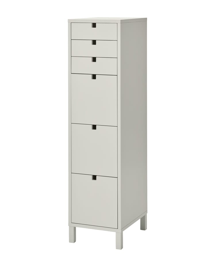 Square kommode smal 6 skuffer, Sand 1898