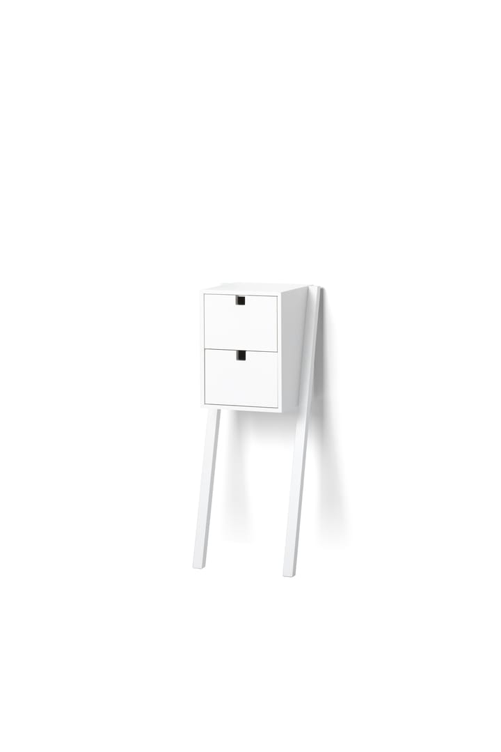 Square sengebord og -hylde, Hvid 1898