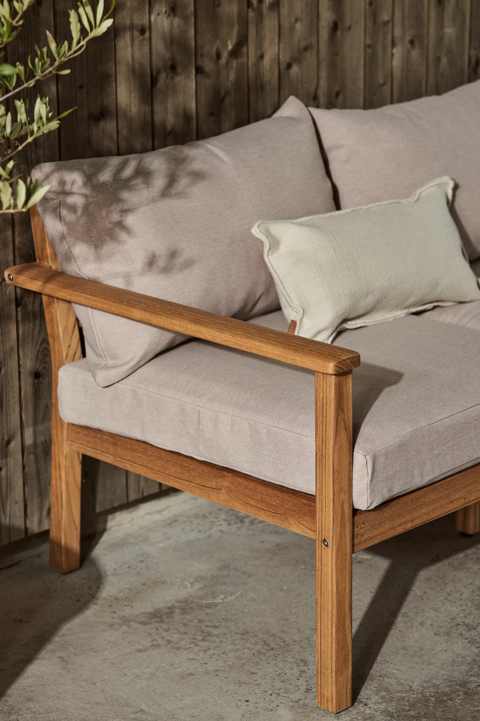 Stockaryd 3-personers sofa teak/beige,  1898