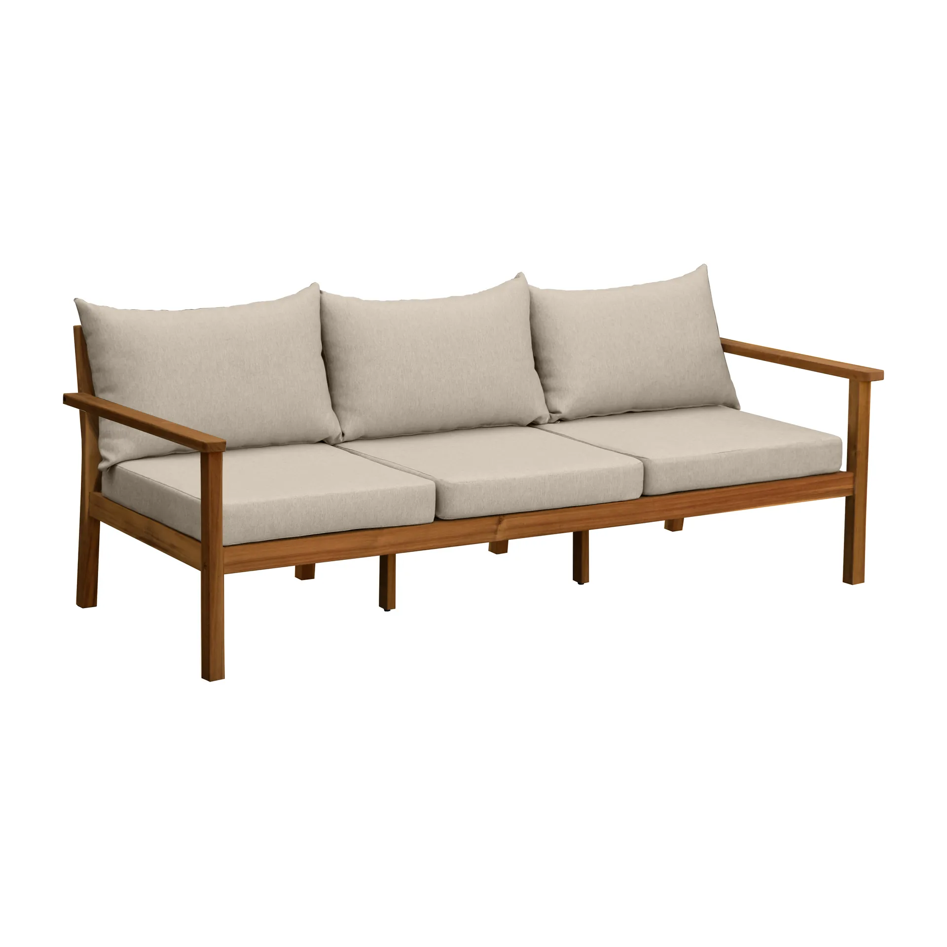 Stockaryd 3-personers sofa teak/beige 1898