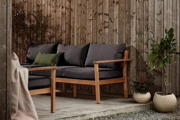 Stockaryd 3-personers sofa teak/dark grey - 1898