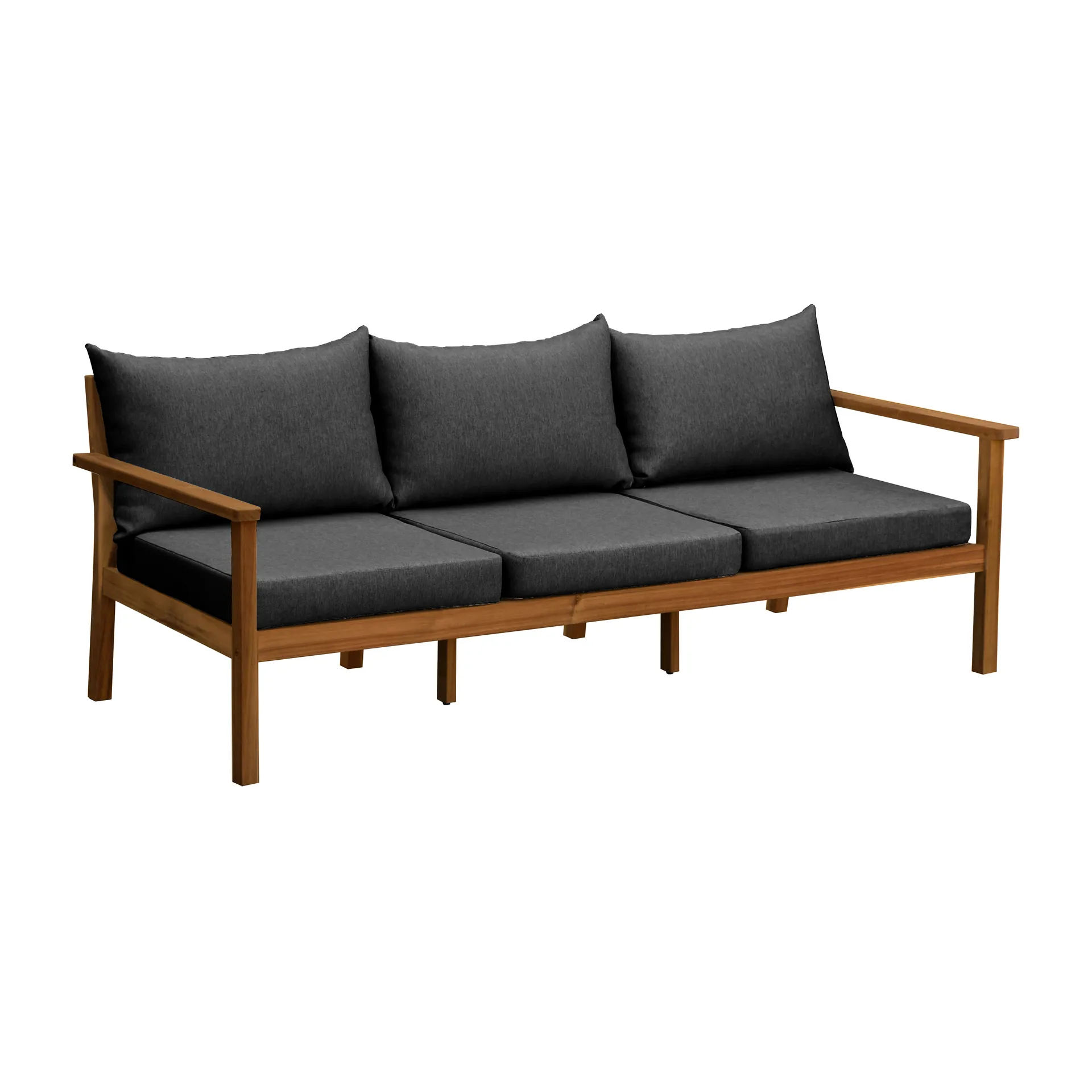 Stockaryd 3-personers sofa teak/dark grey 1898