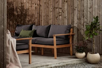 Stockaryd 3-personers sofa teak/dark grey - undefined - 1898