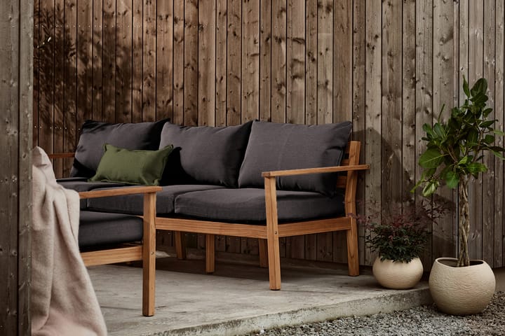 Stockaryd 3-personers sofa teak/dark grey 1898