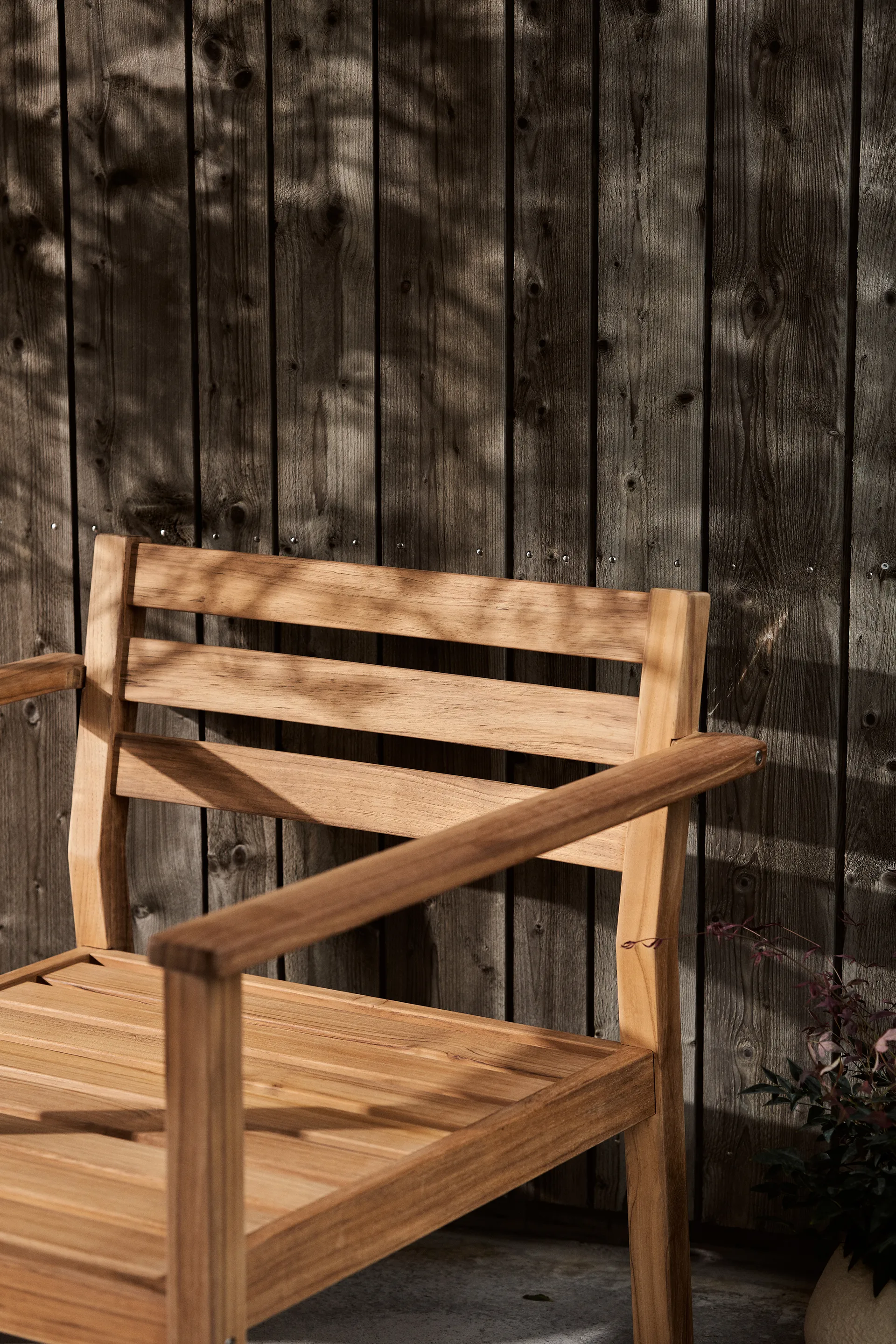 Stockaryd lounge stol teak/light grey 1898