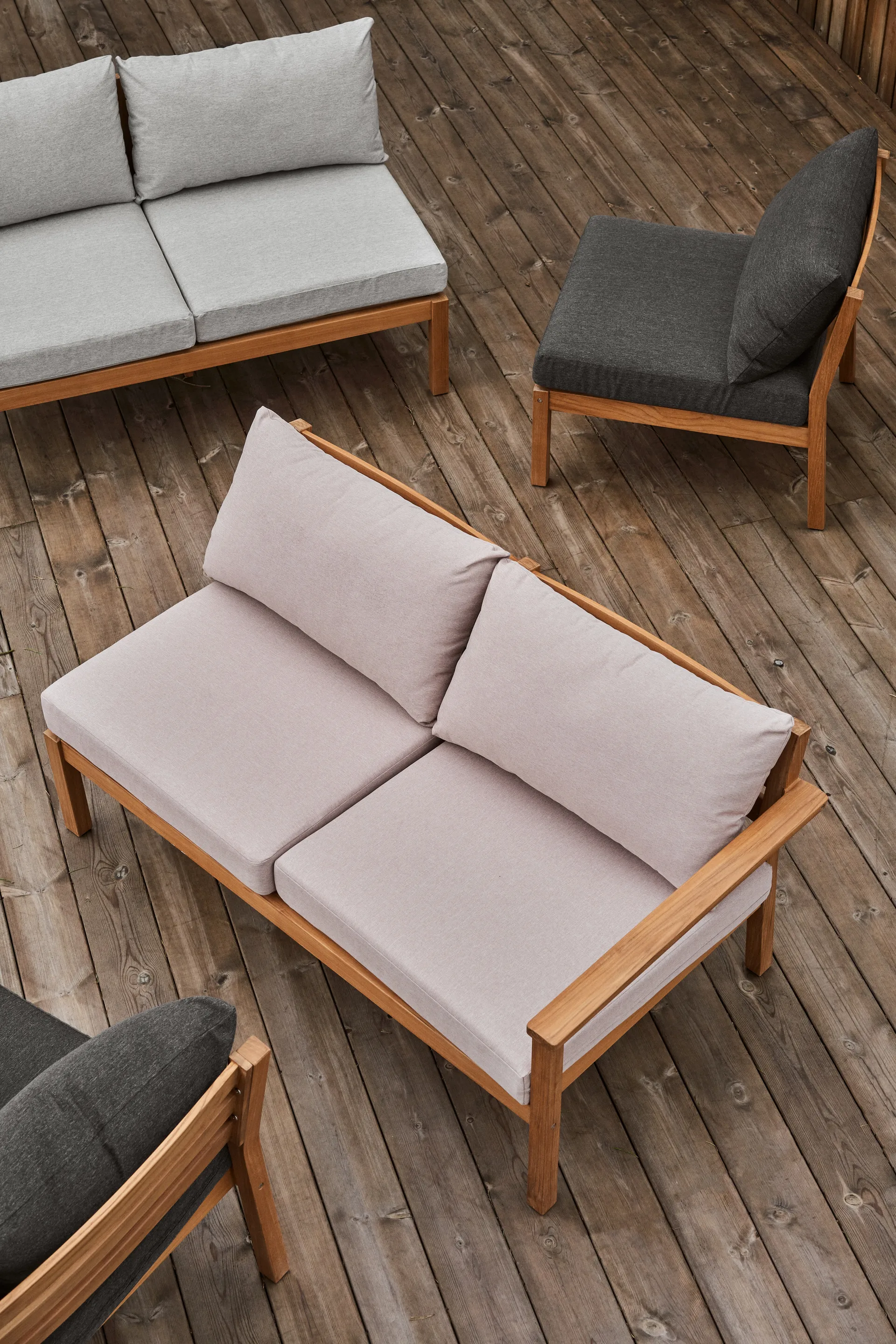 Stockaryd sofamodul 2-personers venstre teak/beige,  1898