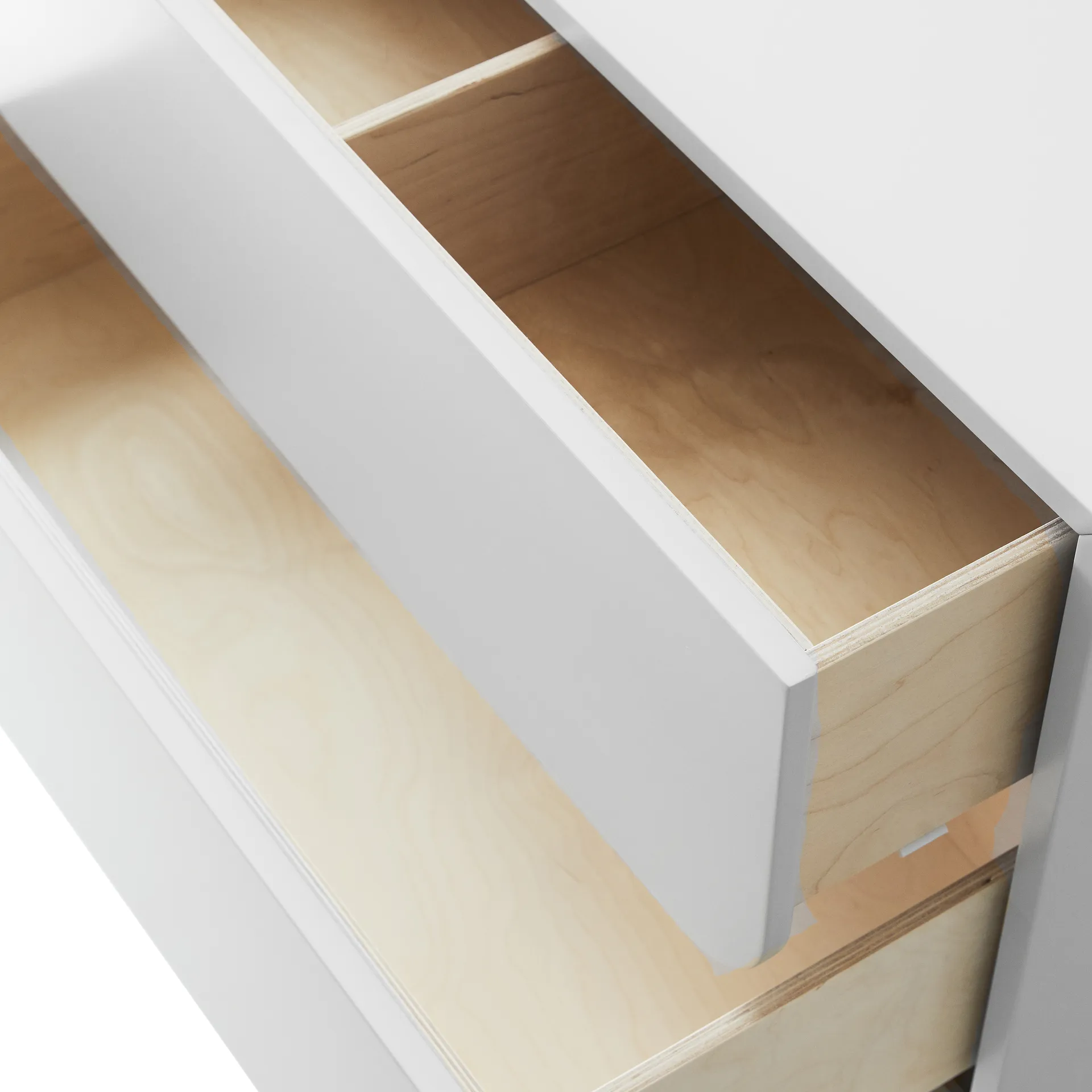 Vidja høj kommode, hvid lak, 5 skuffer 1898