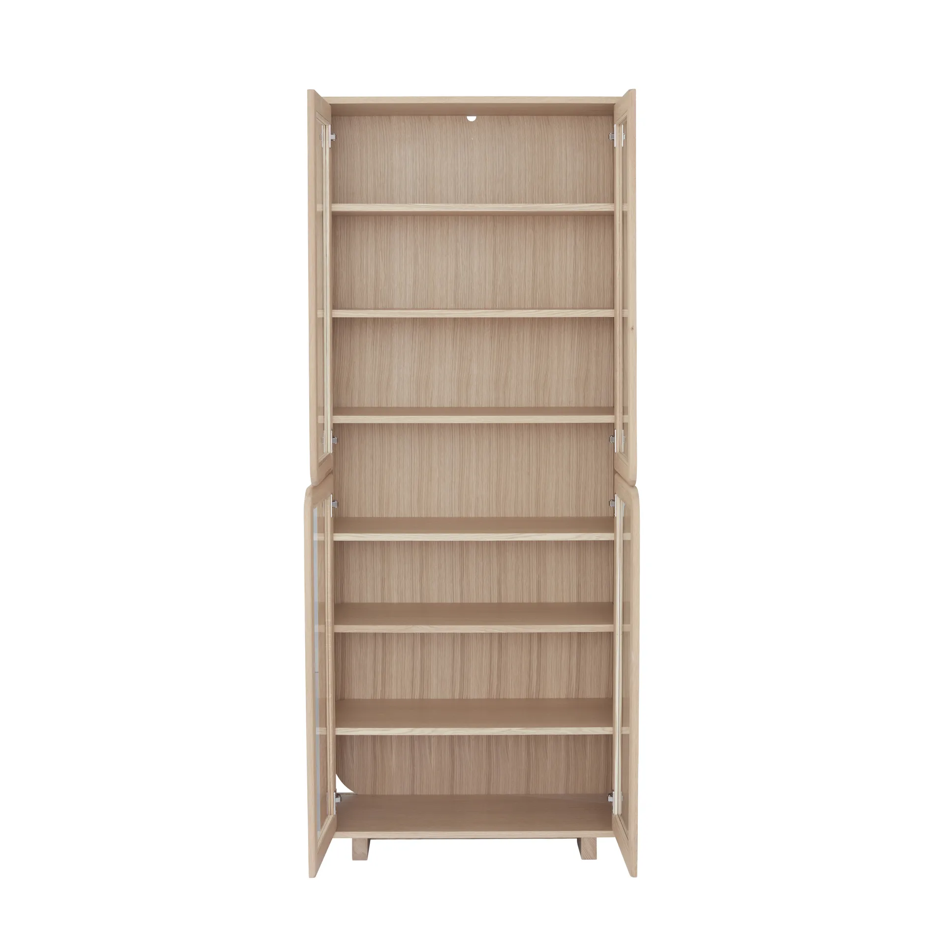 Vidja højt vitrineskab, Hvidpigmenteret eg 1898