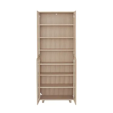 Vidja højt vitrineskab - Hvidpigmenteret eg - 1898