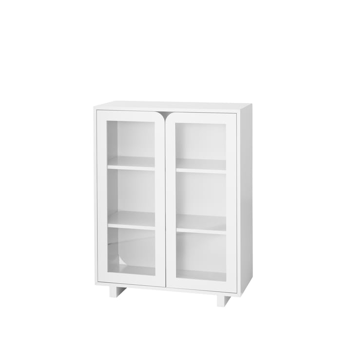 Vidja lavt vitrineskab, White 1898