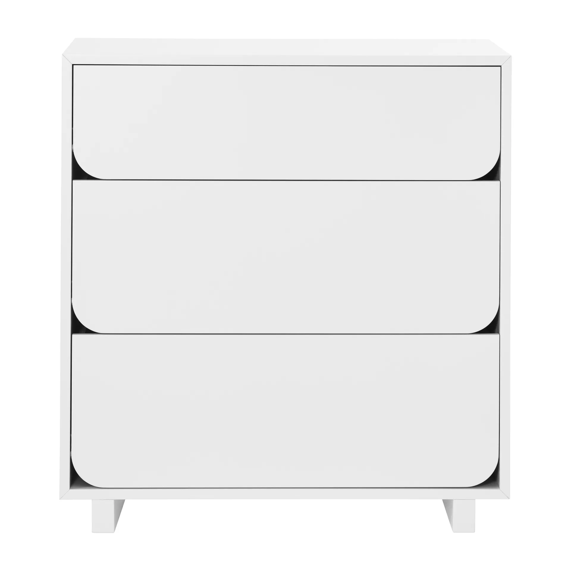 Vidja skab lav 3 skuffer, Hvid 1898