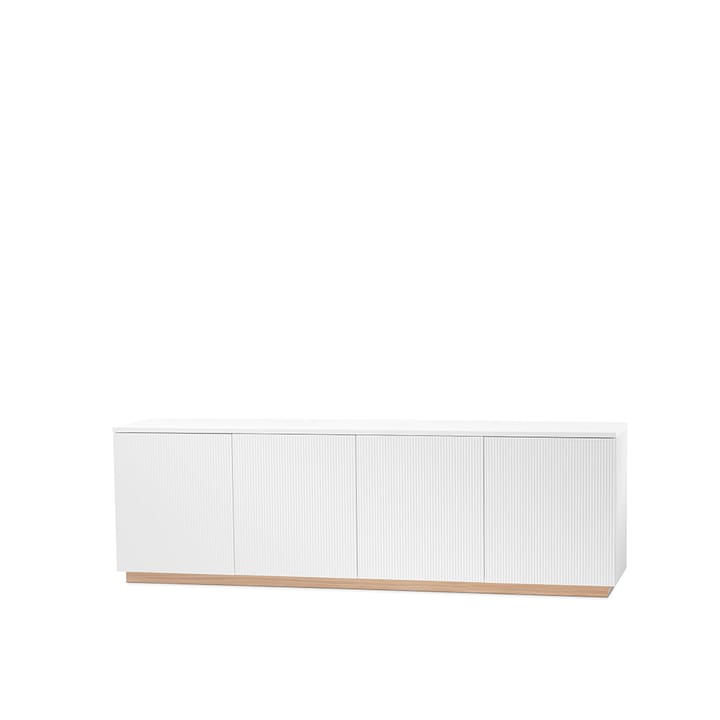 Beam sideboard - hvid lak, sokkel i hvidolieret egetræ - A2