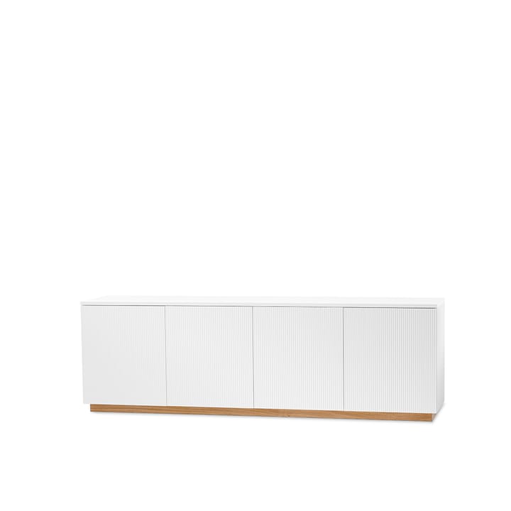 Beam sideboard - hvid lak, sokkel i olieret egetræ - A2