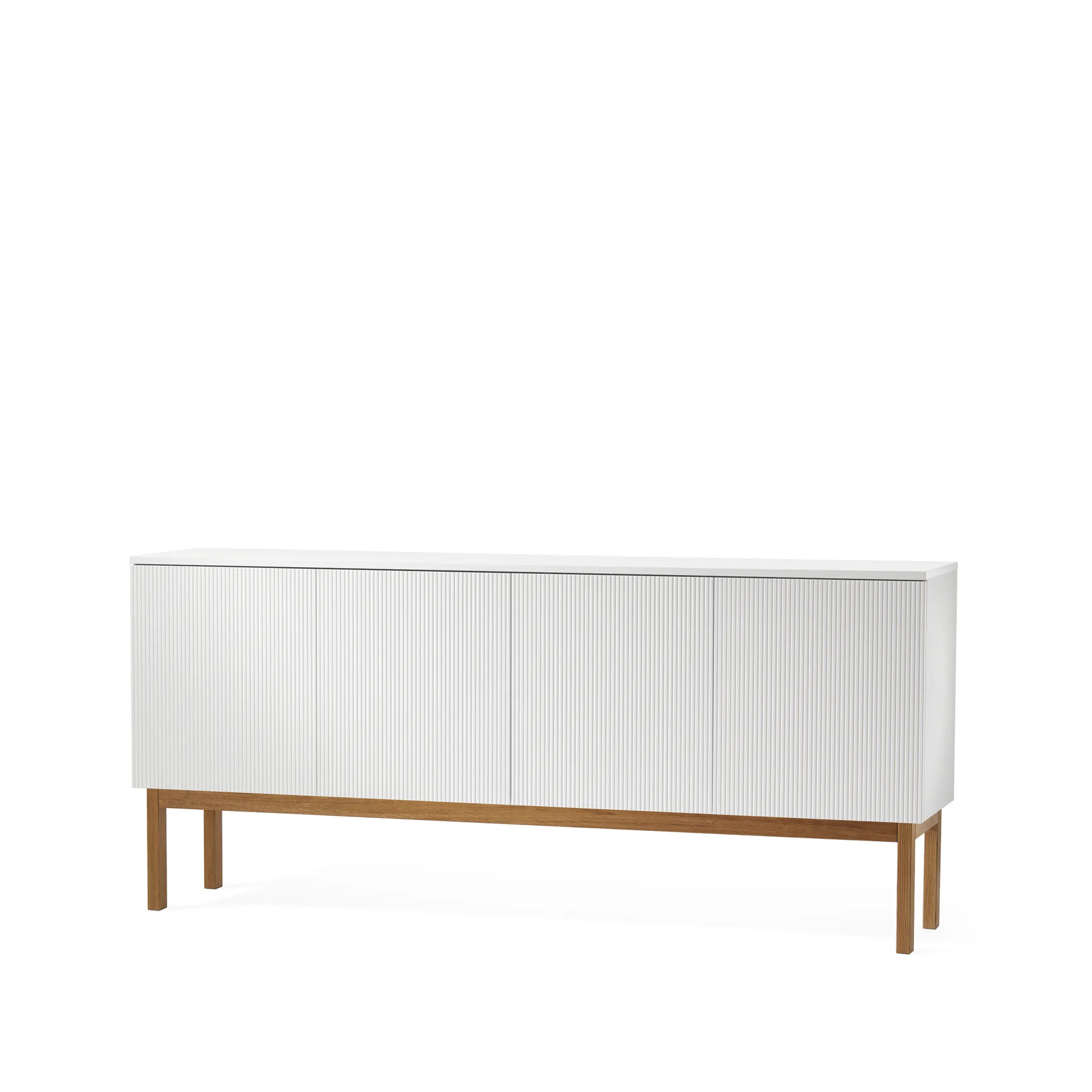 Beam sideboard, hvid lak, understel i olieret egetræ A2