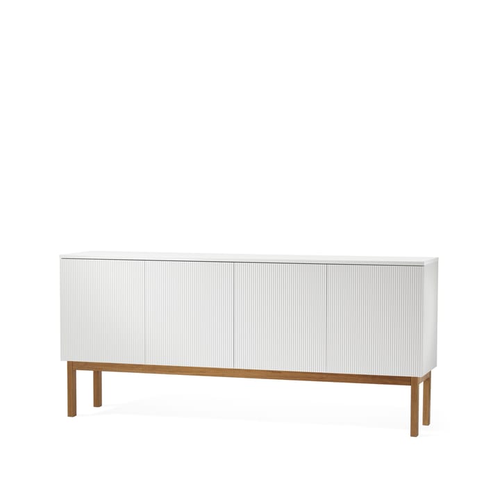 Beam sideboard - hvid lak, understel i olieret egetræ - A2