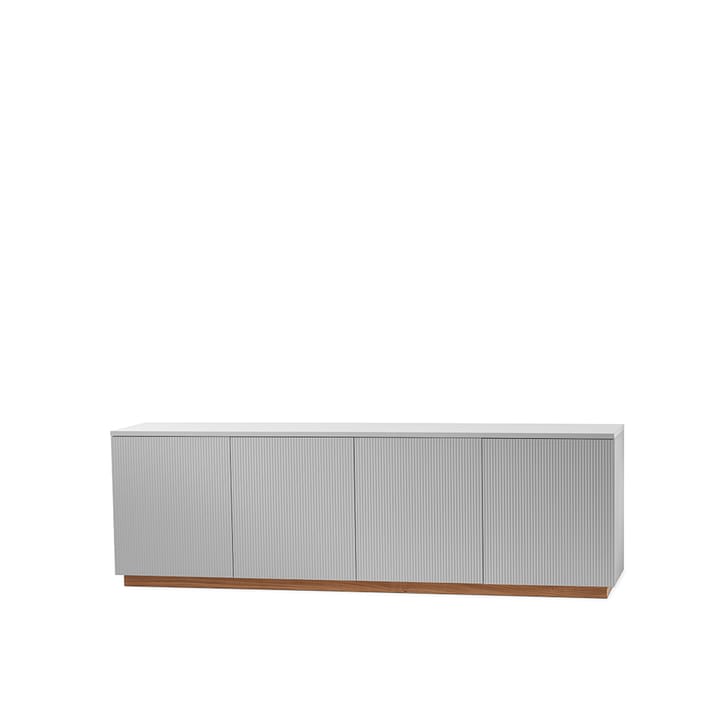 Beam sideboard - lysegrå, sokkel i olieret eg - A2