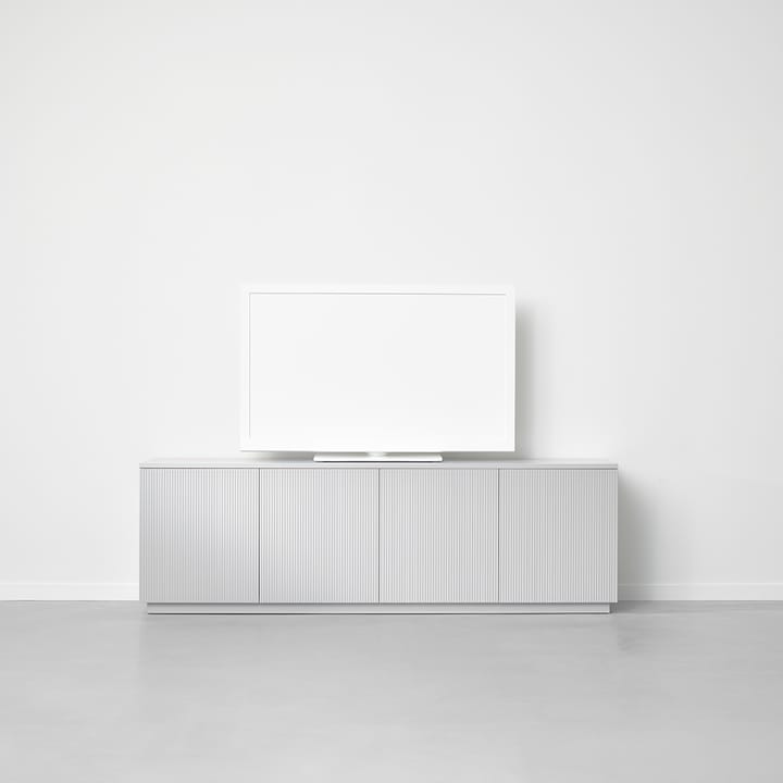 Beam sideboard - lysegrå, stel i hvidolieret eg - A2