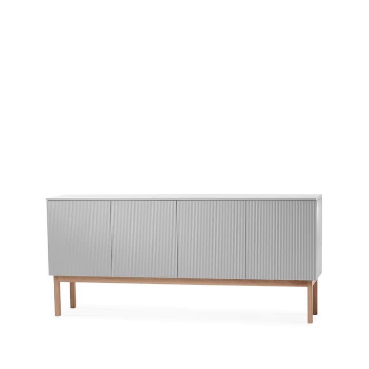 Beam sideboard - lysegrå, stel i hvidolieret eg - A2