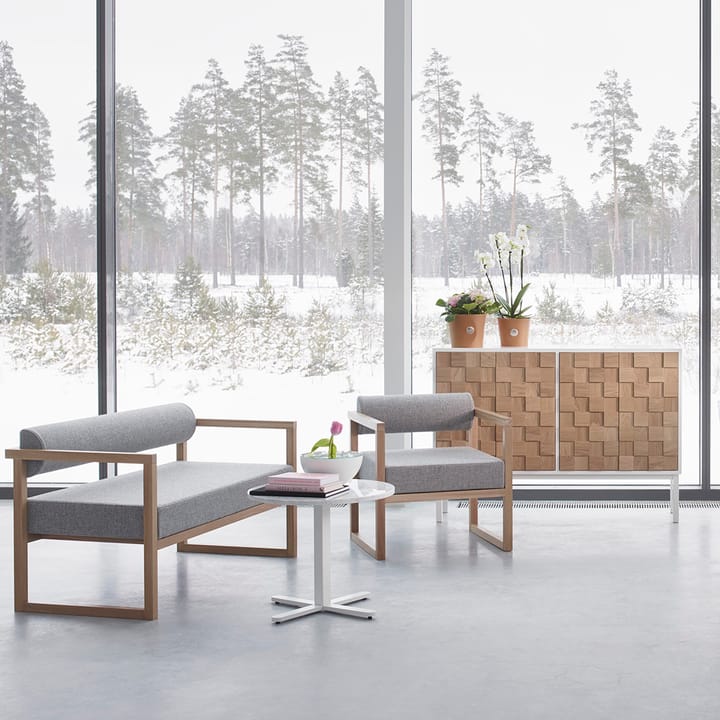 Collect 2016 lavt skab, Hvidolieret egetræ/Hvid A2