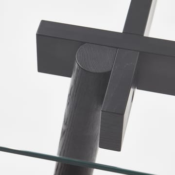 Corners spisebord - eg hvidolieret, glas - A2