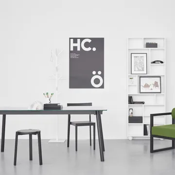 Corners spisebord - eg olieret, glas - A2