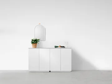 Echo vægspejl - Hvid, 43x63 cm - A2