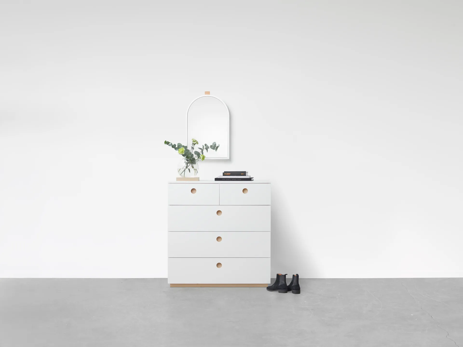 Echo vægspejl, Hvid, 43x63 cm A2