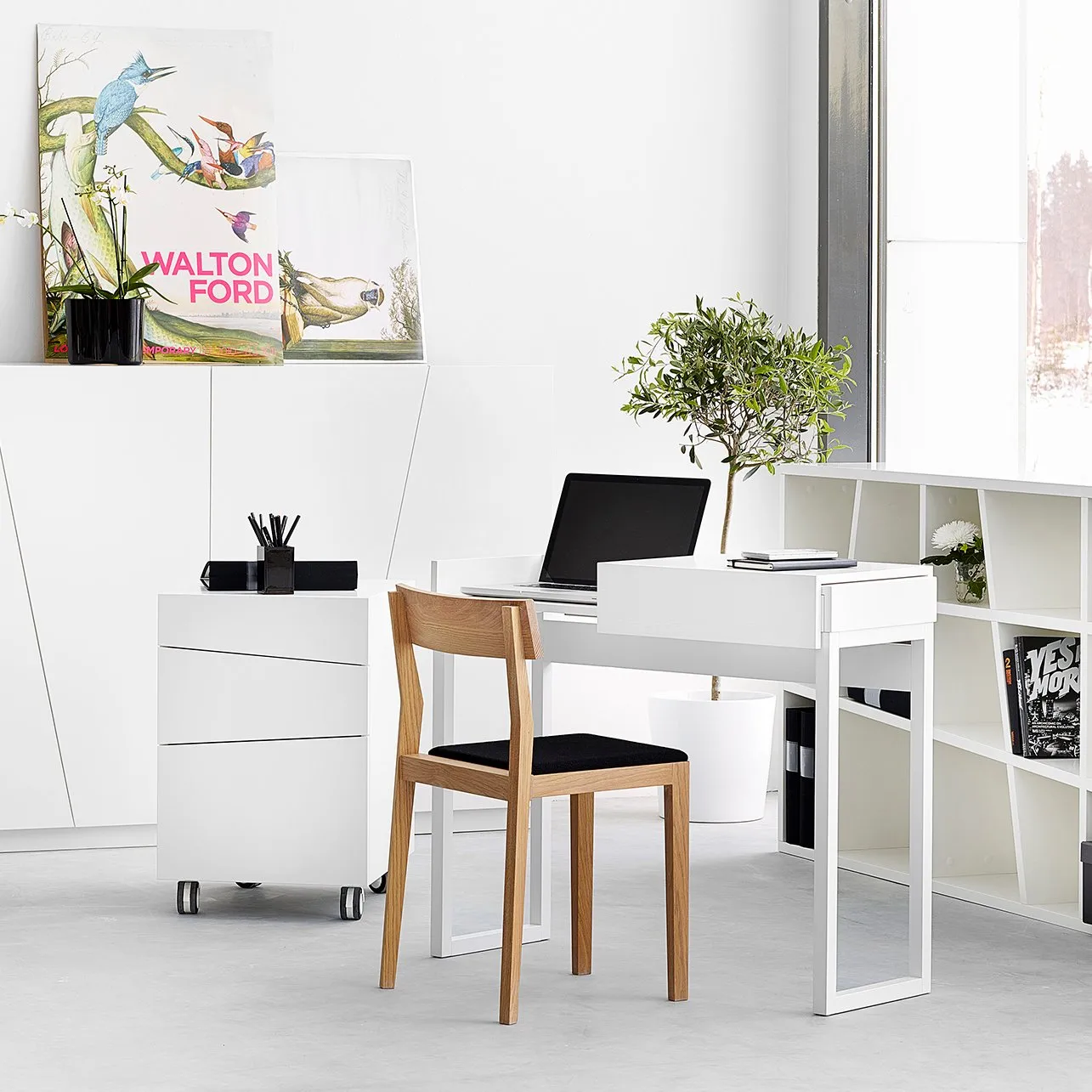 Hidden laptop bord, hvid A2