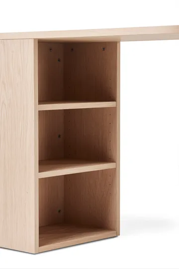 Hub skrivebord - Hvidolieret eg, 100x73x43 cm - A2