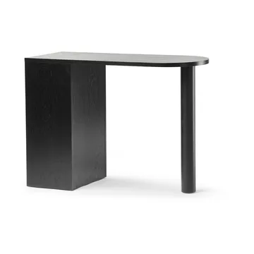 Hub skrivebord - Sortbejdset eg, 100×73×43 cm - A2