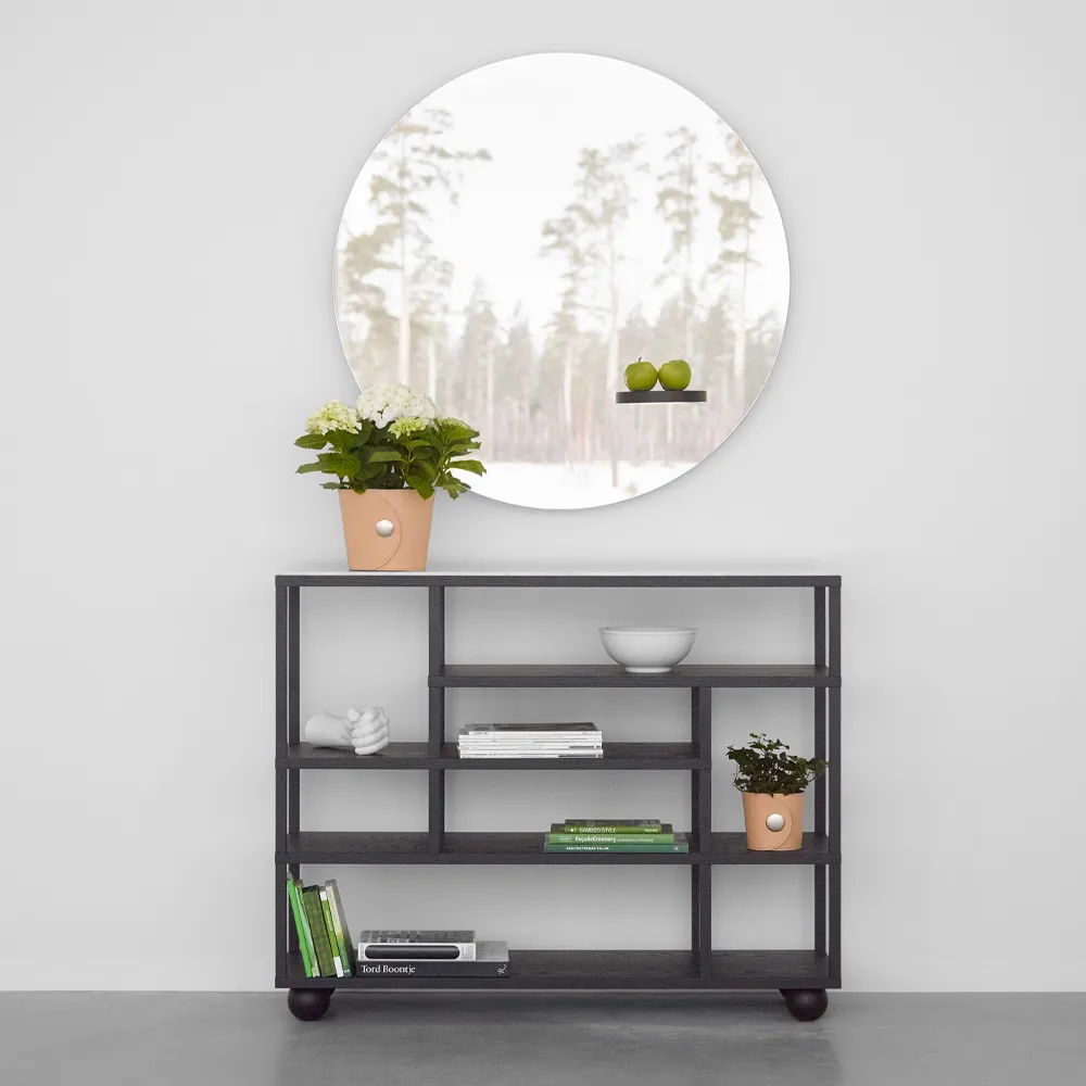 Hug urtepotte, lysebrun, H15 cm Ø18 cm A2