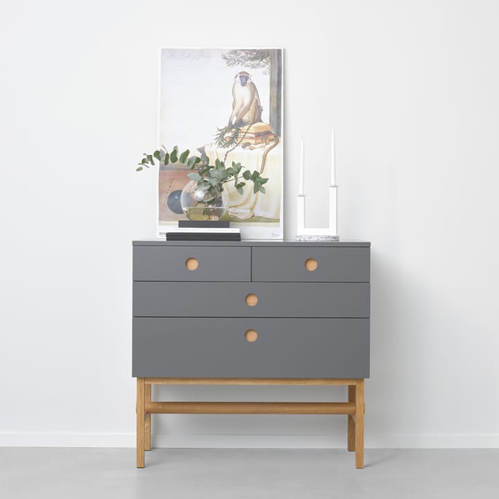 Keep kommode, grey, olieret stel i eg A2