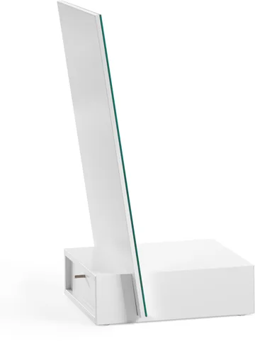 Me bordsspejl med opbevaring - Hvid, 34x57x30 cm - A2