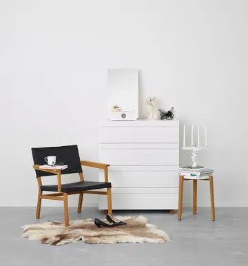 Me bordsspejl med opbevaring - Hvid, 34x57x30 cm - A2