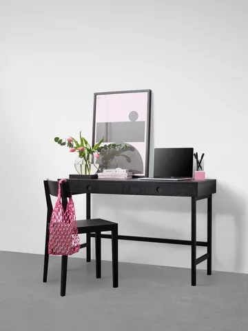 Mind skrivebord - Sortbejdset eg, 118x74x44 cm - A2