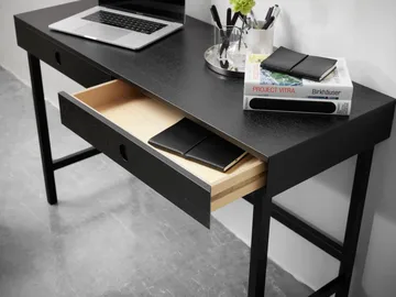 Mind skrivebord - Sortbejdset eg, 118x74x44 cm - A2