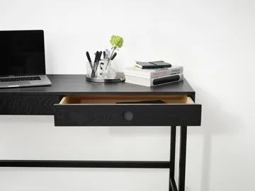 Mind skrivebord - Sortbejdset eg, 118x74x44 cm - A2