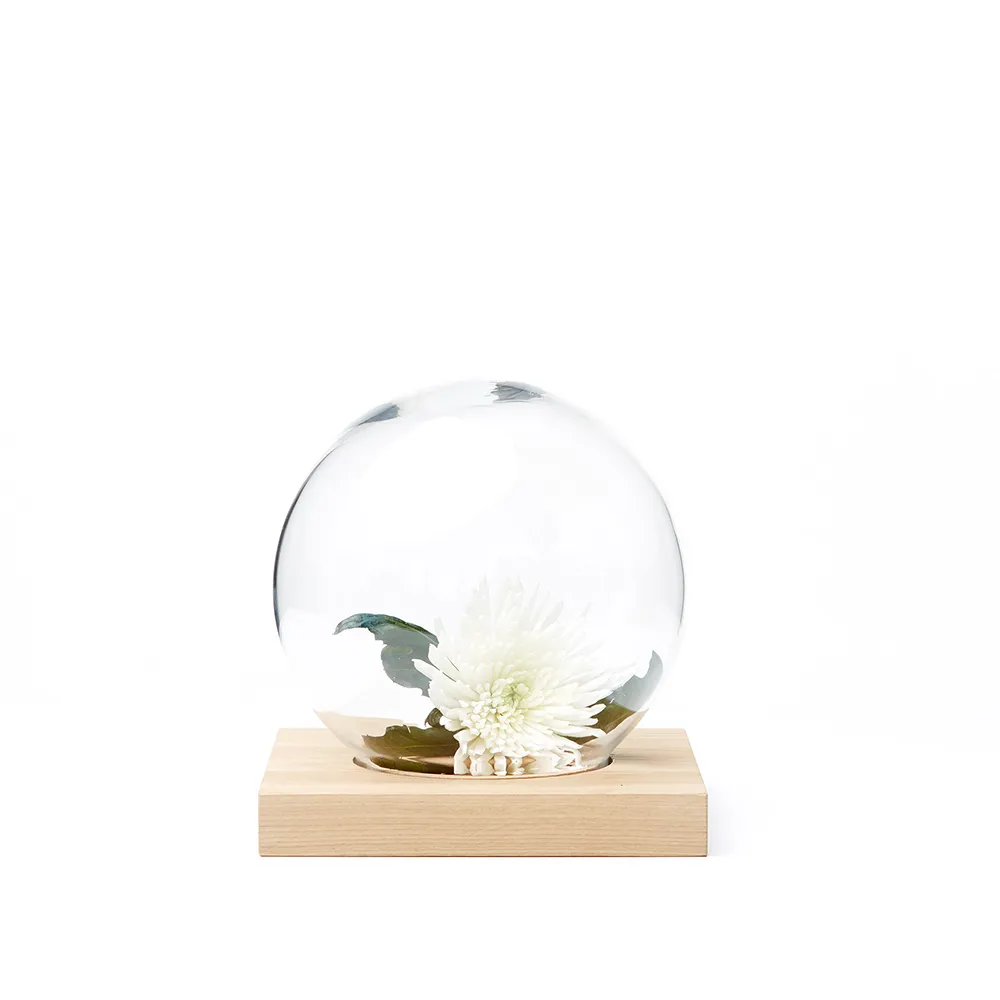 Space dekoration, eg hvidolieret, glas A2