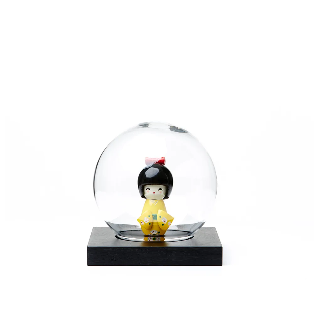 Space dekoration, eg sortbejdset, glas A2