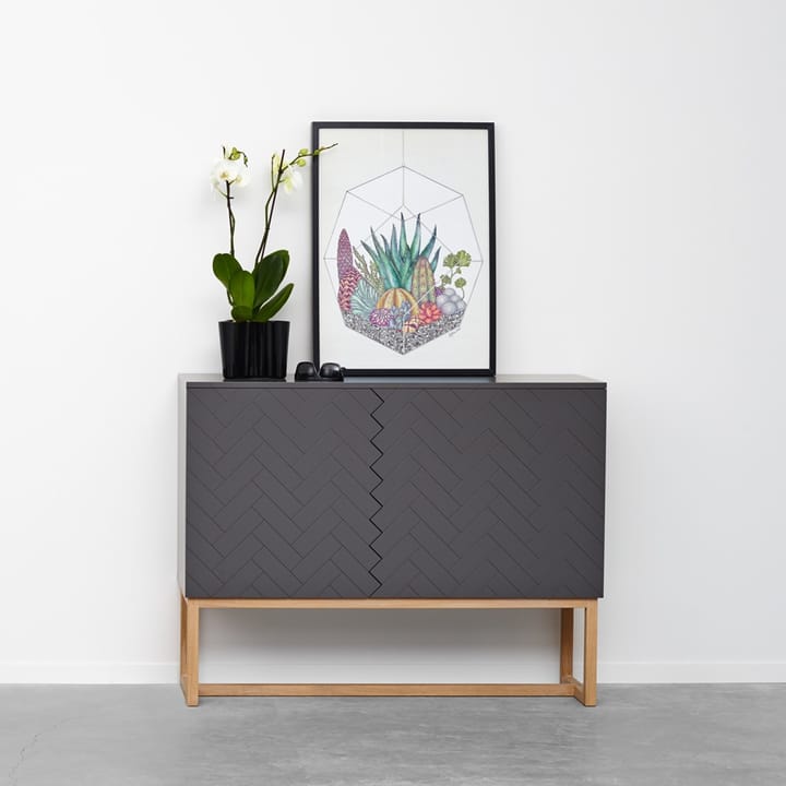 Story sideboard - hvid, hvid marmortop, hvidt stel - A2