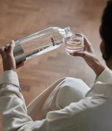 Aarke PET vandflaske 1 L 2-pak - Blankpoleret rustfrit stål - Aarke