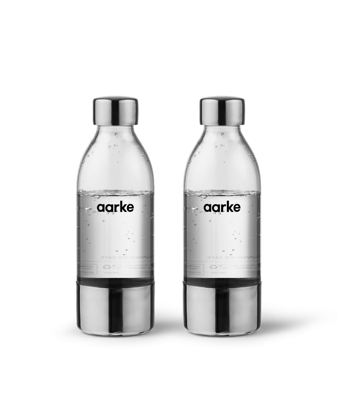 Aarke PET vandflaske 65 cl 2-pak Blankpoleret rustfrit stål